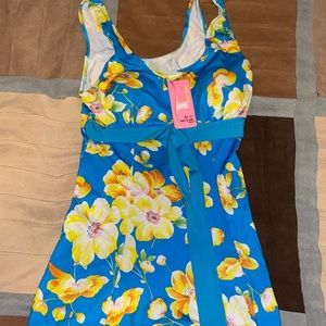 2 piece flower swimsuit